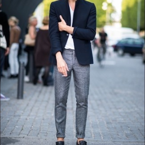 Mexx Grey flat front Dress Pants - Picture 1 of 13